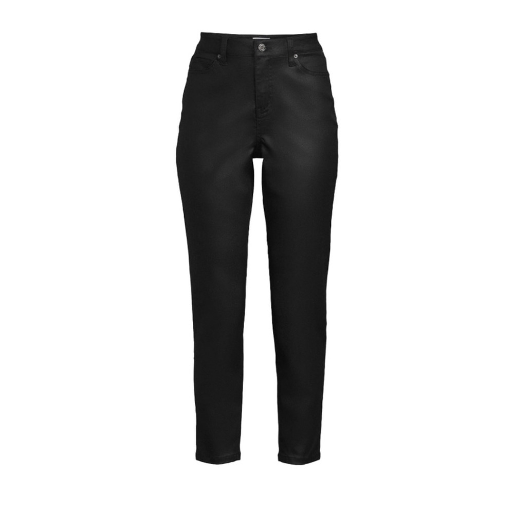 TIME AND TRU Women's Size 6 Regular Coated High-Rise Skinny Jeans -NEW